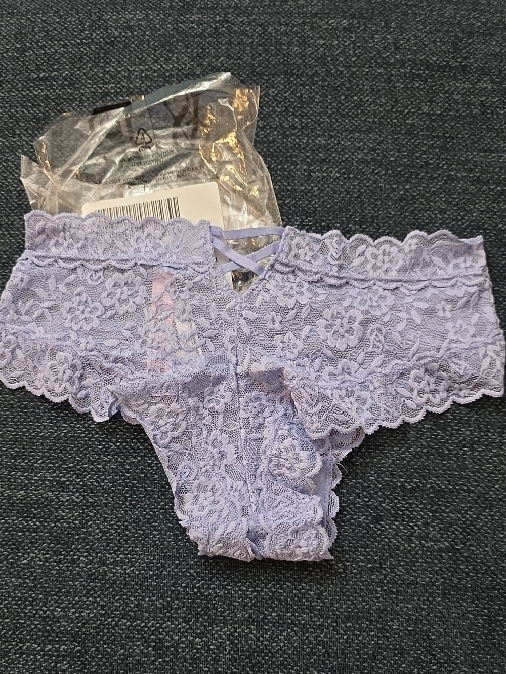 PINK Victoria's Secret Lavender Lace Cheeky Bikini